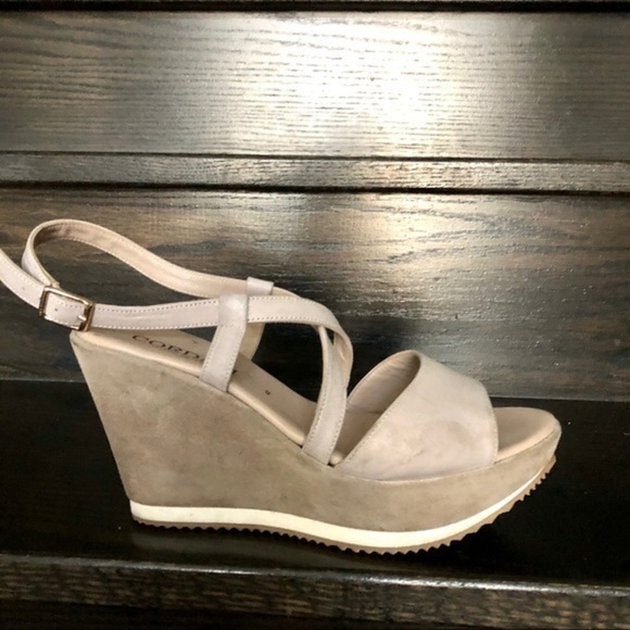 CORDANI Italian leather platform sandals - Picture 3 of 6